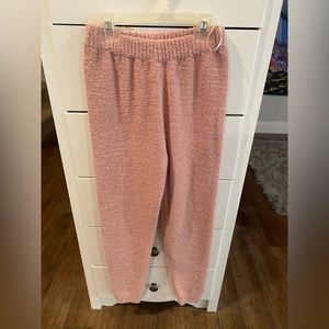 Windsor Pink Fuzzy Jogger Pants